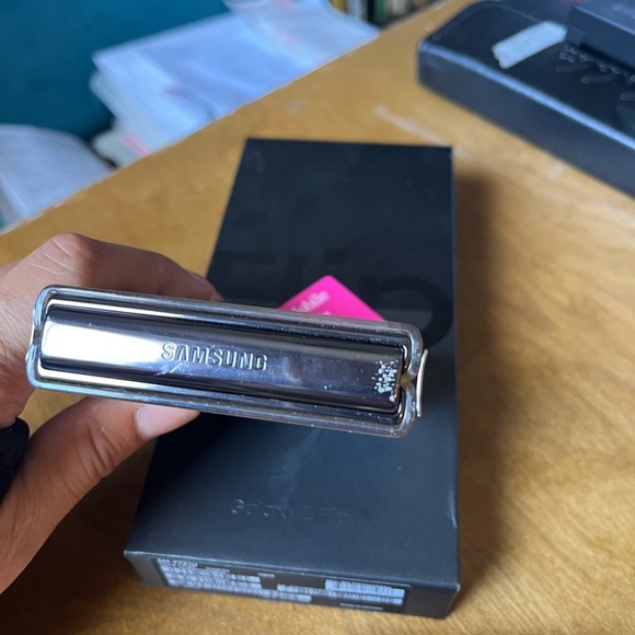 Gently used Samsung flip 4 w 2cases - Picture 5 of 7